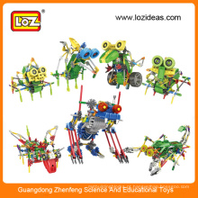 LOZ kit robô elétrico, robô educacional, kits de robô de plástico